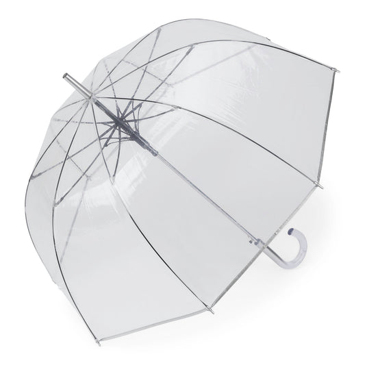 Auto Open 52" Arc Bubble Umbrella with Clear Crook Handle
