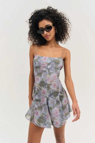 For Love & Lemons | Fallen Floral Dress - Purple