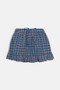 blue green and white tartan plaid mini skirt