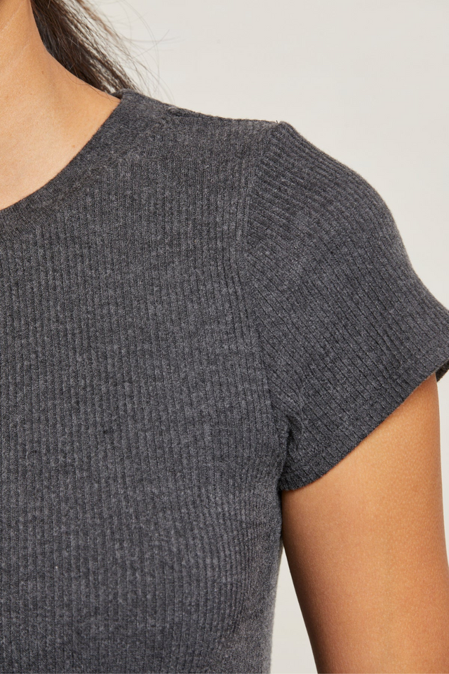 perfectwhitetee | Gabby Tee - Charcoal