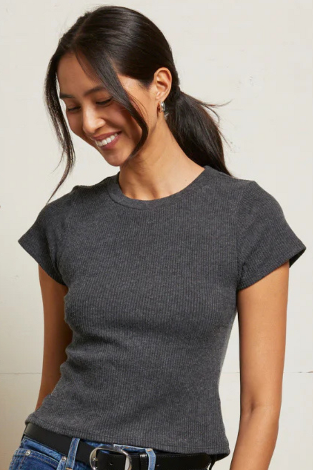 perfectwhitetee | Gabby Tee - Charcoal