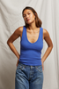 violet blue tank top women's