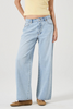 light blue vintage wash baggy denim jean